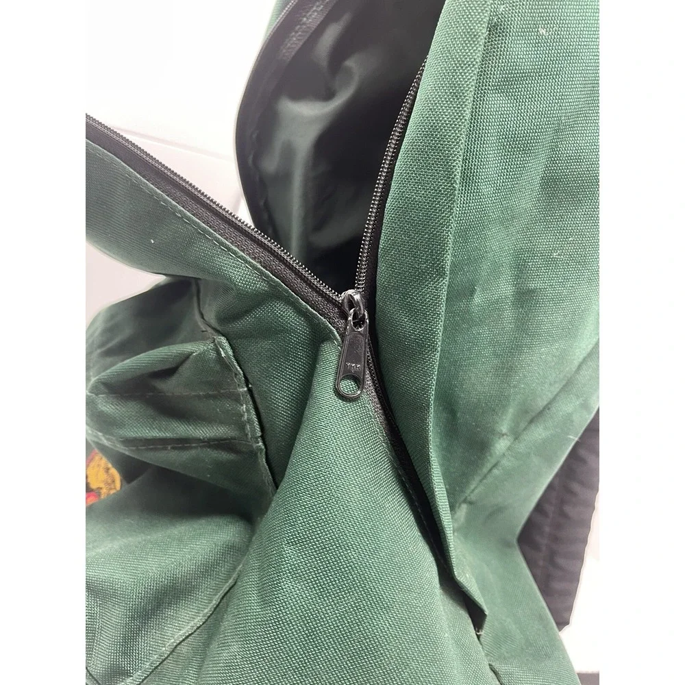 Vintage Embroidered Moosehead Canadian Lager Beer‎ Backpack, Leather Bottom